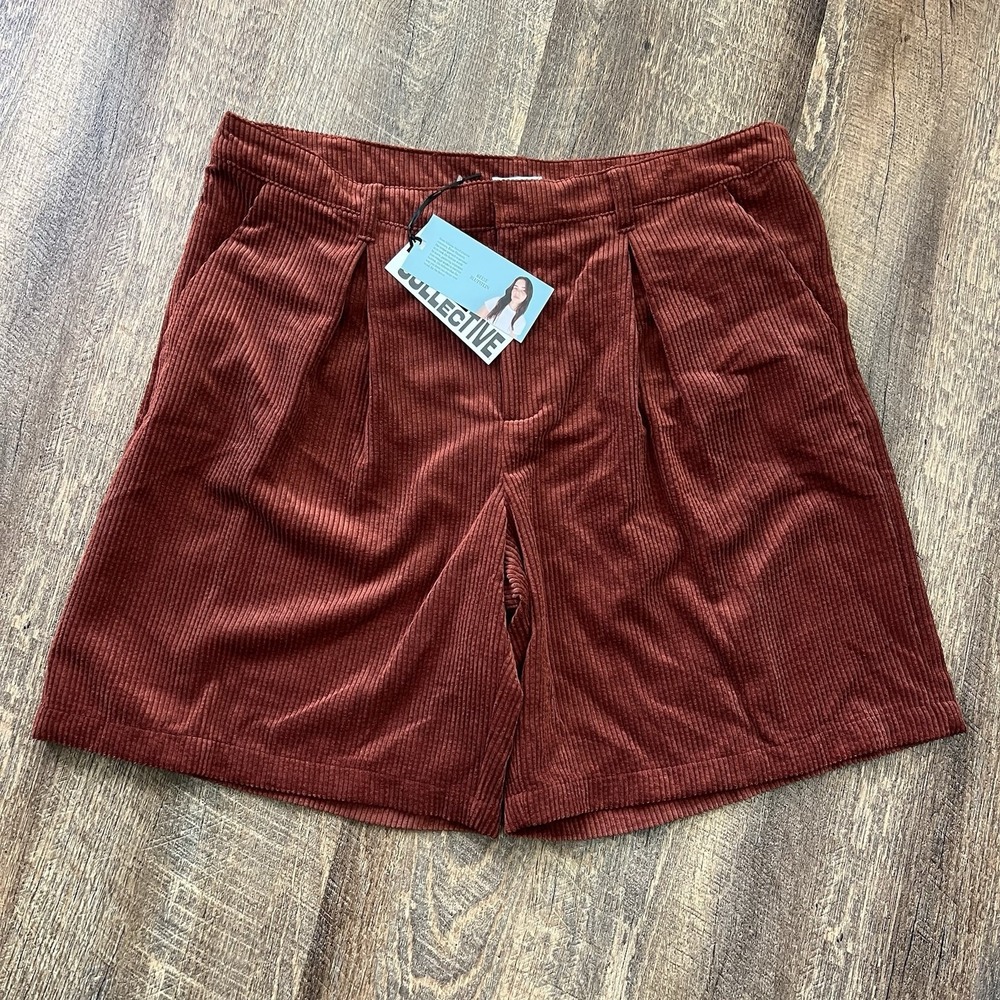 Future Collective Reese Blustein Corduroy Shorts 16 Rust